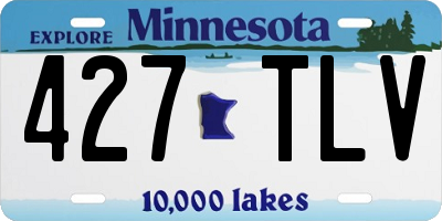 MN license plate 427TLV