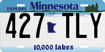 MN license plate 427TLY