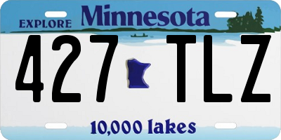 MN license plate 427TLZ