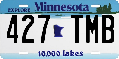 MN license plate 427TMB