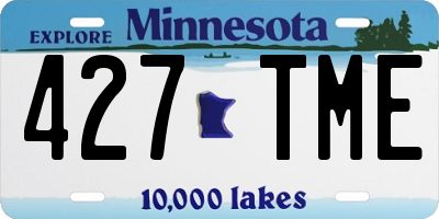 MN license plate 427TME