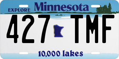 MN license plate 427TMF