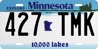 MN license plate 427TMK