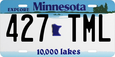 MN license plate 427TML
