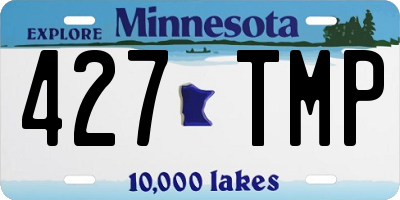 MN license plate 427TMP