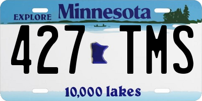 MN license plate 427TMS