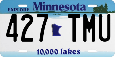 MN license plate 427TMU