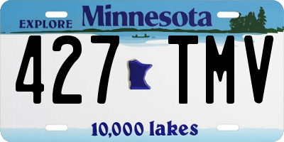 MN license plate 427TMV