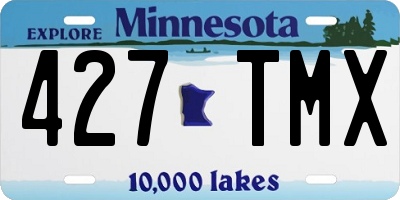 MN license plate 427TMX