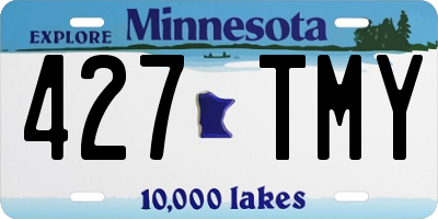 MN license plate 427TMY