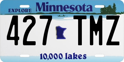 MN license plate 427TMZ