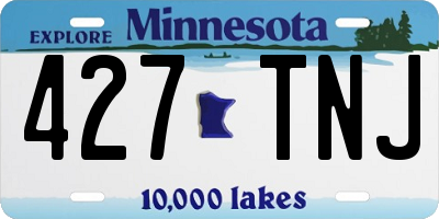 MN license plate 427TNJ