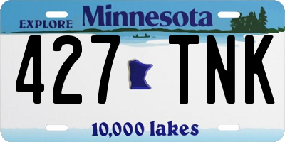 MN license plate 427TNK
