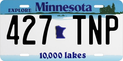 MN license plate 427TNP