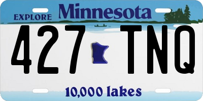 MN license plate 427TNQ