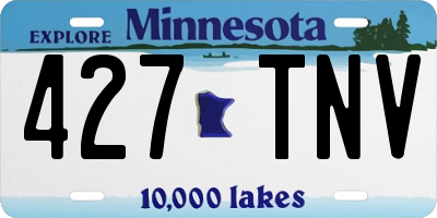 MN license plate 427TNV