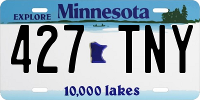 MN license plate 427TNY