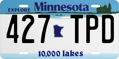 MN license plate 427TPD