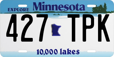 MN license plate 427TPK