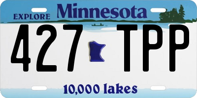 MN license plate 427TPP