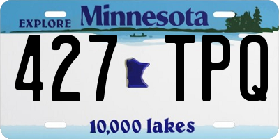 MN license plate 427TPQ