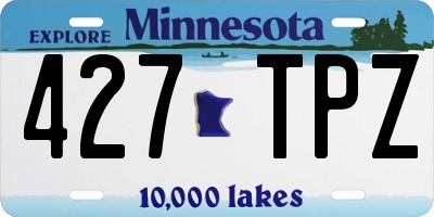 MN license plate 427TPZ