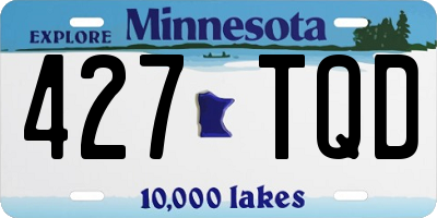 MN license plate 427TQD