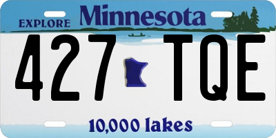MN license plate 427TQE