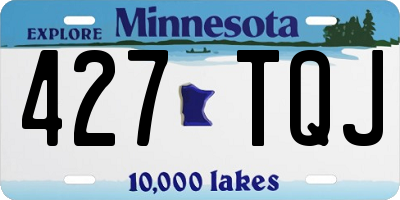 MN license plate 427TQJ