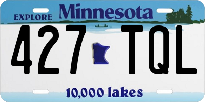 MN license plate 427TQL