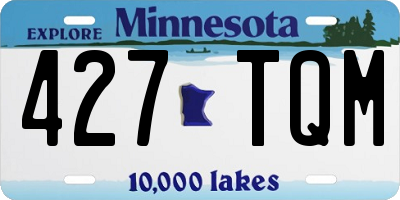 MN license plate 427TQM