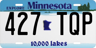 MN license plate 427TQP