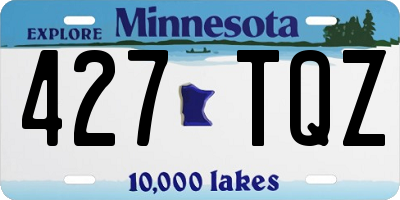 MN license plate 427TQZ