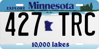 MN license plate 427TRC