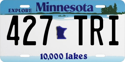 MN license plate 427TRI