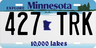 MN license plate 427TRK