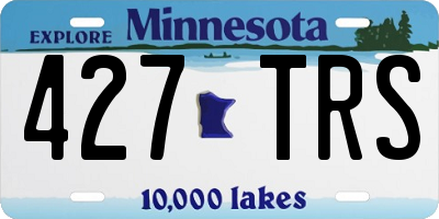 MN license plate 427TRS