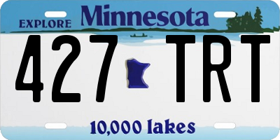 MN license plate 427TRT