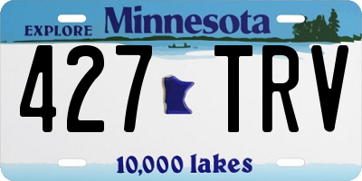 MN license plate 427TRV