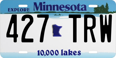 MN license plate 427TRW