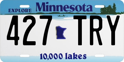 MN license plate 427TRY