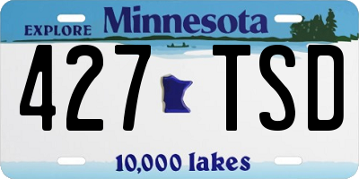 MN license plate 427TSD