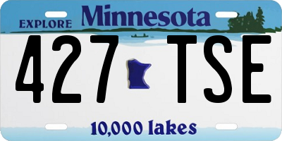 MN license plate 427TSE