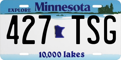 MN license plate 427TSG