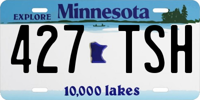 MN license plate 427TSH