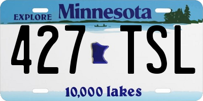 MN license plate 427TSL