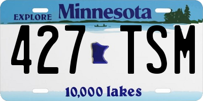 MN license plate 427TSM