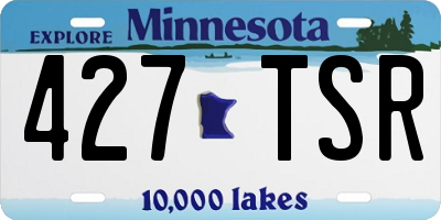 MN license plate 427TSR