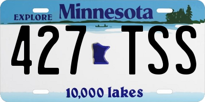 MN license plate 427TSS
