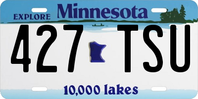 MN license plate 427TSU